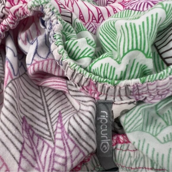 Rip curl dress strapless ruffle high low Floral Print Women's Skirt - Picture 6 of 8